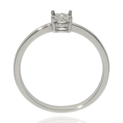 Fehér arany gyűrű 53-as méret (B48173_3I)